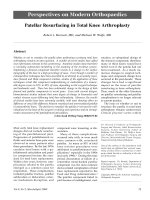 Tái tạo bề mặt xương bánh chè ở đầu gối ppt