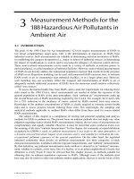HAZARDOUS AIR POLLUTANT HANDBOOK: Measurements, Properties, and Fate in Ambient Air - Part 3 ppt