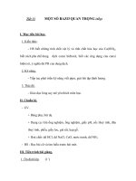 Tiết 13 MỘT SỐ BAZƠ QUAN TRỌNG (tiếp) potx