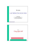 04 Công nghệ web ASP ppsx