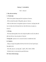 Chương 2 : Cacbonhiđrat _ Glucozơ potx