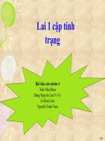 Giáo án điện tử môn sinh vât: Lai một cặp tính trạng pptx