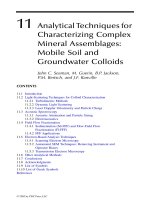 Geochemical and Hydrological Reactivity of Heavy Metals in Soils - Chapter 11 ppt