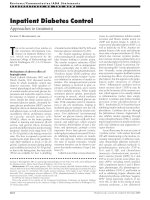 inpatient diabetes control