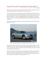 Nguyên nhân sụp đổ của gã khồng lồ Chrysler doc