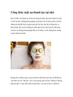 Công thức mặt nạ thanh lọc tại nhà potx