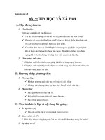 Giáo án lớp 10 TIN HỌC VÀ XÃ HỘI pot