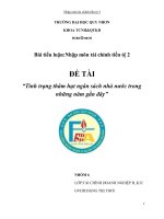 bội chi ngân sách nhà nước docx