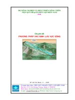 Chuyên đề cách xác định lưu vực sông