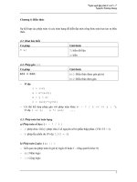 NGÔN NGỮ LẬP TRÌNH C/C++: BIỂU THỨC ppt