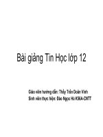Bài giảng Tin Học lớp 12 pps