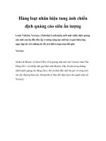 Hàng loạt nhãn hiệu tung ảnh chiến dịch quảng cáo siêu ấn tượng pdf