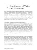 PHYSICAL - CHEMICAL TREATMENT OF WATER AND WASTEWATER - CHAPTER 2 pps