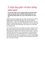 3 cách ứng phó với đau khớp mùa lạnh docx