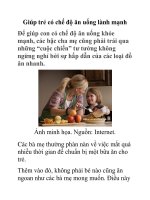 Giúp trẻ có chế độ ăn uống lành mạnh pps