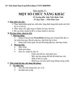 Giáo án bài 17: MỘT SỐ CHỨC NĂNG KHÁC pps