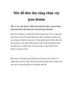 Mix đồ đón thu cùng chân váy jean denim a hay chiffon, thử chọn ppsx