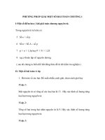 PHƯƠNG PHÁP GIẢI MỘT SỐ BÀI TOÁN CHƯƠNG 1 I doc