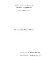Bài 3: Giới thiệu Microsoft Access pps