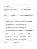 ĐỀ THAM KHẢO ÔN THI TỐT NGHIỆP THPT MÔN TIẾNG ANH 12 THPT HAI BÀ TRƯNG ppsx