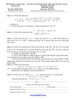 xĐề thi tuyển sinh lớp 10 THPT chuyên Bắc Giang môn toán pot