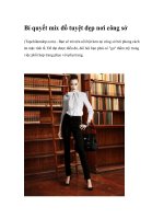 Bí quyết mix đồ tuyệt đẹp nơi công sở doc