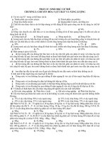 Bài tập trắc nghiệp sinh học có đáp án