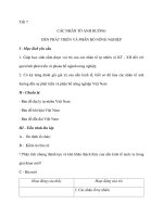 Tiết 7 CÁC NHÂN TỐ ẢNH HƯỞNG ĐẾN PHÁT TRIỂN VÀ PHÂN BỐ NÔNG NGHIỆP docx