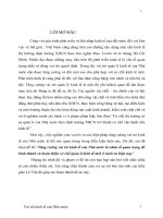 Sự cần thiết tăng cường vai trò kinh tế của Nhà nứơc Việt nam trong cơ chế mới pdf