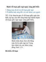 Bệnh rối loạn giấc ngủ ngày càng phổ biến doc