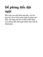 Đề phòng điếc đột ngột pps