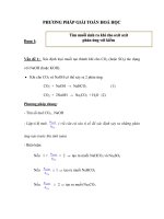 PHƯƠNG PHÁP GIẢI TOÁN HOÁ HỌC PHƯƠNG PHÁP GIẢI TOÁN HOÁ HỌC ppsx