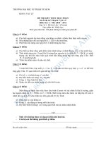 Đề thi kết thúc học phần ngành sư phạm vật lý 2010-2011 docx