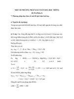 MỘT SỐ PHƯƠNG PHÁP GIẢI TOÁN HOÁ HỌC THÔNG DỤNG(Phần 5) pot