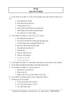 Bài tập đại số tổ hợp potx