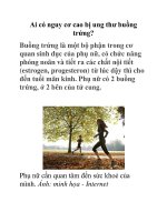 Ai có nguy cơ cao bị ung thư buồng trứng? doc