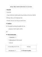 THỰC HÀNH: TÍNH CHẤT CỦA GLUXIT doc