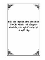 Báo cáo nghiên cứu khoa học 