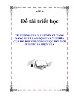 Đề tài triết học 