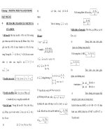 Chương 1 PHƯƠNG PHÁP TỌA ĐỘ TRONG MẶT PHẲNG HỆ TỌA ĐỘ. TỌA ĐỘ CỦA VECTƠ VÀ CỦA ĐIỂM doc