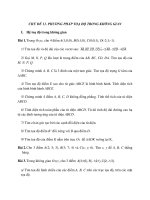 CHỦ ĐỀ 11. PHƯƠNG PHÁP TOẠ ĐỘ TRONG KHÔNG GIAN pot