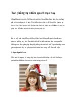 Tóc phồng tự nhiên qua 8 mẹo hay doc