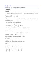 Chuyên đề VI: Nguyên hàm-Tích phân, ứng dụng của tích phân potx