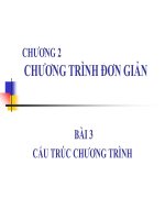 BÀI 3 CẤU TRÚC CHƯƠNG TRÌNH.Cấu trúc chung pot