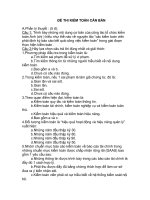 Đề thi kiểm toán căn bản