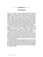 Statistics for Environmental Science and Management - Chapter 12 pptx