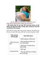 Khắc phục những triệu chứng xấu khi bầu bí potx