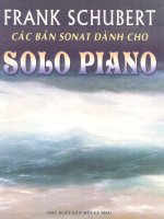 Frank Schubert – Các bản Sonat dành cho solo Piano part 1 pptx