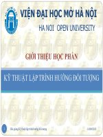 kỹ thuật lập trình hướng đối tượng căn bản