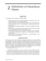 BASIC HAZARDOUS WASTE MANAGEMENT - CHAPTER 2 docx